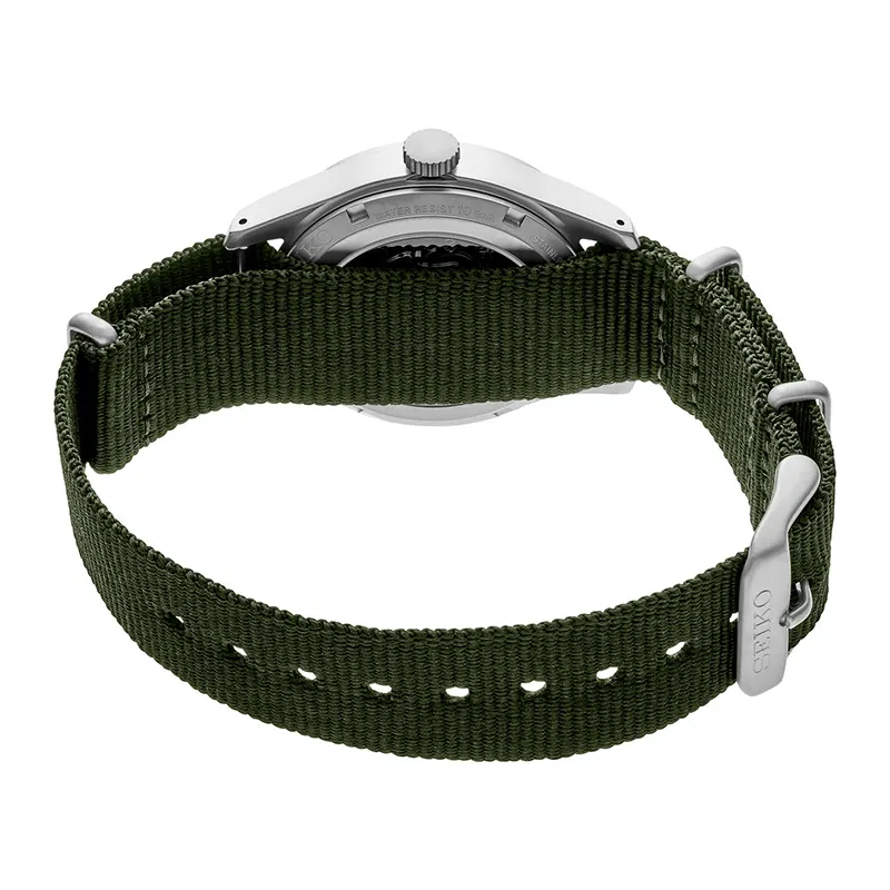 Seiko 5 Sports Field Green Dial Automatic Nylon Watch- SRPG33